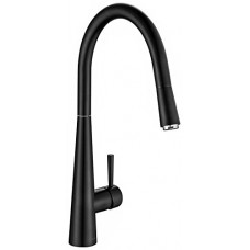 AguaStella AS04MB Matte Black Kitchen Faucet with Pull Down Sprayer Single Handle High Arc Black Faucet - B07DBZKKC4